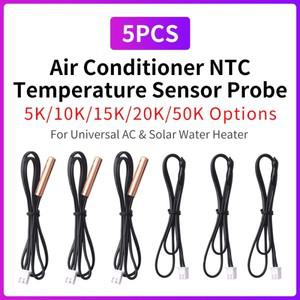 5개입 범용 에어컨 온도 센서 고무 구리 헤드 5K 10K 20K NTC 프로브  전기 물용