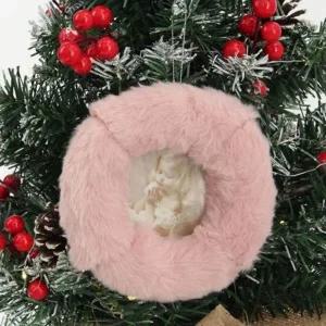 ( )크리스마스 장식 소품 걸이 액자 핑크털 2개입_23907229