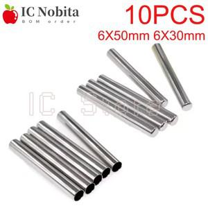 10PCS 온도 센서 PT100 DS18B20 스테인레스 스틸 케이스 블라인드 파이프 슬리브 6X50mm