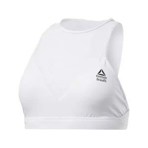 리복 크로스핏 미디엄 임팩트 메시 스포츠 브라 화이트 FK4385