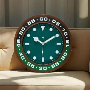 [아트박스]/글륵 롤렉스 서브마리너 오마주 원목 벽시계 딥그린컬러