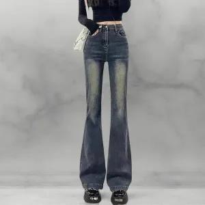 [신세계라이브쇼핑][옷자락] 여성 기본 세미 부츠컷 워싱 청바지 스판 팬츠