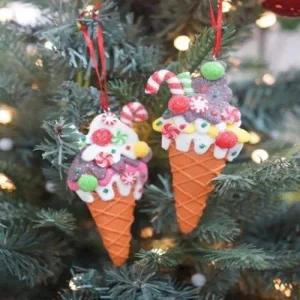 크리스마스 아이스크림 오너먼트 인테리어 장식품 성탄절 소품_23897079