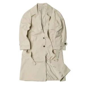 남성 가을 롱코트 환절기 간절기 오버핏 트렌치 코트