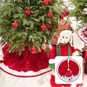 기회공작소 메리크리스마스 데코 트리 스커트 트리스커트 덮개 90CM 다리가리개 오너먼트 소품