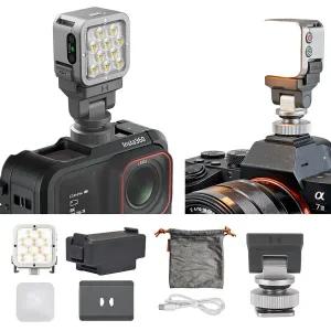[내일도착] 할로우 콜드슈 LED 조명 Atom 2 유니버셜 크리에이터킷 DJI 액션캠사용