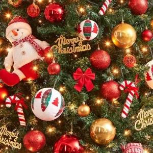 ( )270cm 꼬깔 산타 장식세트 크리스마스트리 오너먼트_23898834