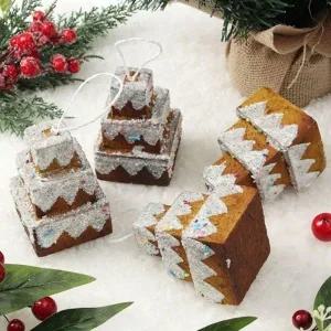 ( )3단 케이크 크리스마스 트리 장식 오너먼트 4p 세트_23896958