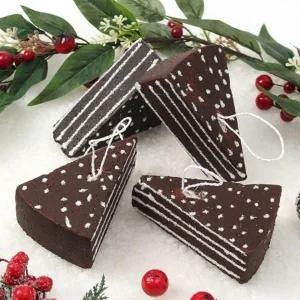 ( )초코 케이크 크리스마스 트리 장식 오너먼트 4p 세트_23896957