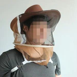 [콩심팥심]고급 어깨끈 양봉용 모자+장갑세트 방충 얼굴 그물망