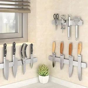 [골드스마일]칼블럭 자석 주방 거치대 정리 보관 스텐 30cm