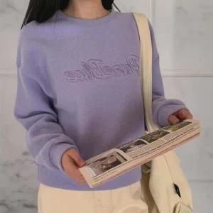 [다잇템] 여성 빅사이즈 나염 크로쉐 보온 맨투맨 티셔츠_23909509_588872