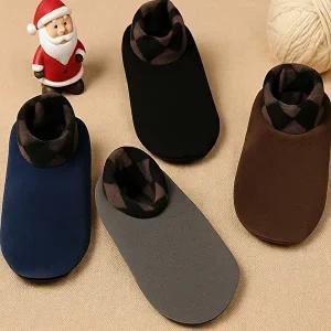 [모든GO]남성 기모덧신 3켤레 세트 겨울 보온 퍼안감 방한덧신 벨벳 요술덧신