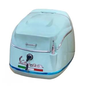 스쿠터 트렁크 박스 수납 베스파탑박스 민트그린 화이트 리어백