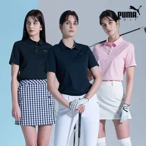 [푸마골프] 여성 트리코트 카라반팔티 3컬러 택1