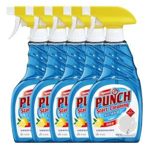 무궁화 스피드펀치 유리세정제 레몬향 500ml X 5개