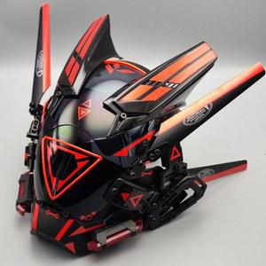 샤크팡 과학 하이바 사이버펑크 사이버펑크헬멧 사인 사이버펑크마스크 마스크 착용 SF 감각 펑크 샤크팡