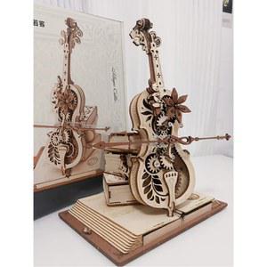 우드 첼로 나무 먼지 비밀 키트 생일 만들기 커버 스윙라이드