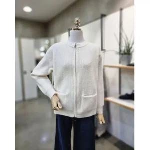 [갤러리아] ABFZ[2컬러]넥라운드 잔골지 집업 가디건(ABZ4ZY35)