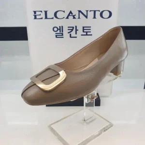 [ELCANTO]엘칸토 HC11 양가죽 여성화 사각장식 몰드 펌프스 K1T2U4B39 (S24201603)