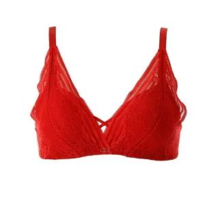 [갤러리아] [여]딥브이라인 자카드레이스 감각노와이어브라 AB컵 (VBRW600AB)