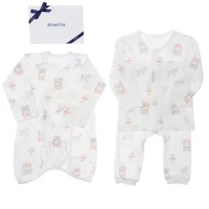 [갤러리아] (압소바.뱀.말띠.겨울출산백일돌아기내의)로빈뱀부내의+로빈가운세트(A2C-103C)