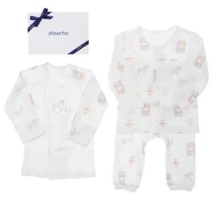 [갤러리아] (압소바.뱀.말띠.겨울출산백일돌아기내의)로빈뱀부내의+저고리세트(A2C-10N)