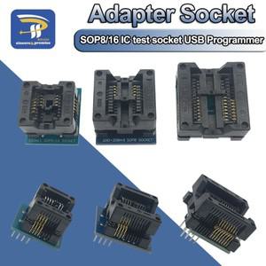 EZP2010 CH341A IC 용 어댑터 소켓 SOP16 ~ DIP8 와이드 바디 시트 150mil 200mil 프로그래머