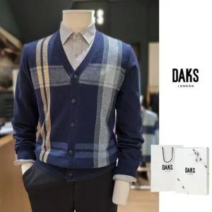 [갤러리아] 닥스셔츠 25FW 닥스 울 빅체크 가디건 DLW1CD101NO