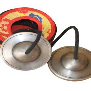 띵샤 팅샤 타악기 네팔 심벌즈 명상도구 구리 불교 명상 악기 요가 티베트 종 벨 소수민족