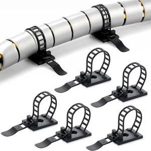 10/20/30PCS 케이블 와이어 관리 클립 책상 벽  조정  홀더 전원 코드 자동차 클램프