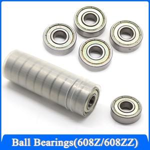 볼베어링 608Z 깊은 홈 8x22x7mm ABEC-7 스케이트 보드 스쿠터 3D 프린터 부품 용 미니 소형 탄소강