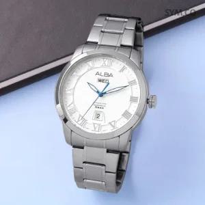알바 AV3275X1 클래식 로마 데이데이트 아날로그 정장 남자 메탈 시계 d