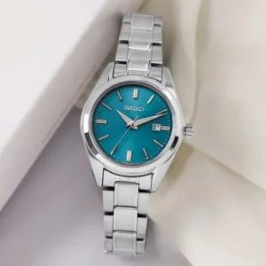 SUR531P1 사파이어 오션블루 아날로그 클래식 정장 여자 메탈 시계 d