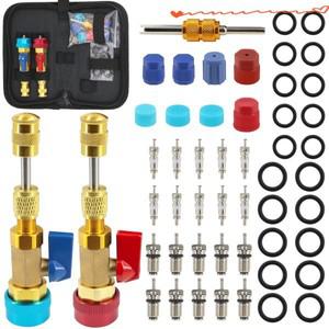 R134a 밸브 코어 리무버 설치기 자동차 에어컨 빠른 고압 수리 도구 냉동 A/C 캡