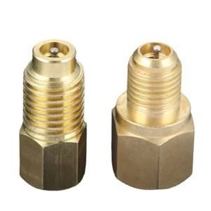 냉매 탱크  진공 펌프 포트 연결 어댑터 R12 R22 ~ R134a R134A 1/4 