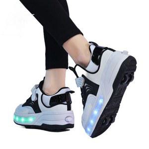 바퀴달린 4륜 롤러슈즈 신발 휠리스 스케이트 운동화