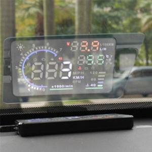 자동차 스타일링 HUD 반사 필름 헤드업 디스플레이 시스템 액세서리 OBD II 연료 소비 과속