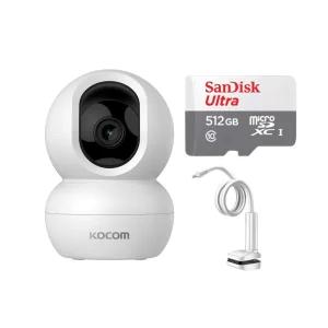 코콤 KHC-Z30 홈캠+512GB+자바라 거치대 세트 초고화질 스마트폰 홈카메라