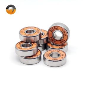 8Pcs 오렌지 봉인 된 608RS ILQ-11 8x22x7mm 베어링 ABEC-9 스케이트 보드 인라인 바퀴 내구성 적은 마찰
