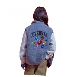 커버낫 COVERNAT KIDS 세서미스트리트x커버낫 키즈 베스트 멜란지 그레이 CK2507VT15MG 520412