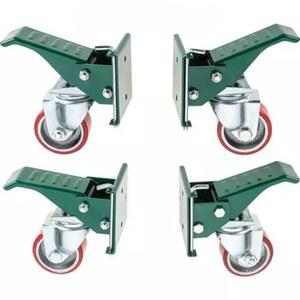 작업대 범용 롤러 바퀴 세트 장착형 회전 고하중 캐스터