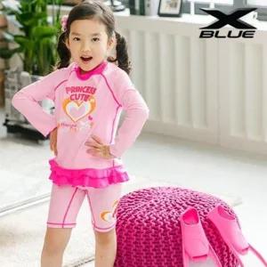 XBLUE 여아동 래쉬가드 상하세트 Z21072 여아용