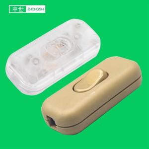 XX-302 라이트 스위치 골드 테이블 책상 램프 코드 케이블 토글 로커 LED 조명용 제어 AC 250V 6A 인라인