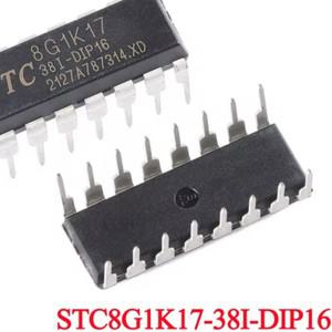 단일 칩 마이크로컨트롤러 IC 컨트롤러 STC8G1K17-38I-DIP16 STC8G1K17 DIP16 STC 5 개 1 개