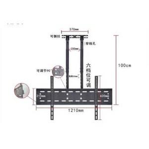 TV 브라켓 상하좌우 접이식 캠핑카 회전 모니터암 TV 카라반