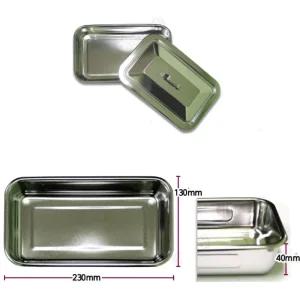 의료용 뚜껑있는 트레이 드레싱 사각 개부밧드8절 요양원 이비인후과 요양병원 거즈통