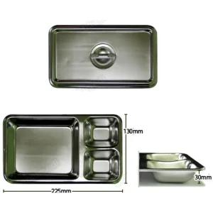 의료용 뚜껑있는 트레이 드레싱 사각 밧드 간병 가정간호 피부관리 보건소 이비인후과