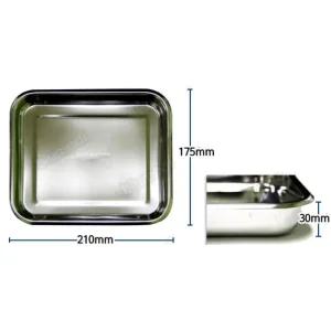 의료용 스텐 뚜껑없는 트레이 개무밧드8절 사각 요양병원 거즈통 케이스 바트 간병