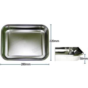 의료용 스텐 뚜껑없는 트레이 개무밧드6절 사각 이비인후과 치과 간병 소독 피부관리